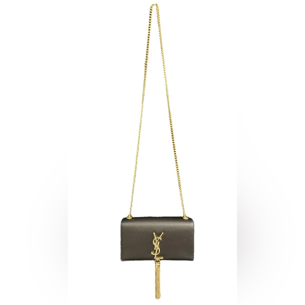 YSL Kate Small Tassel Black Leather with Gold Hardware